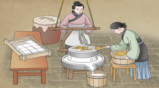 春節習俗：臘月二十五，推磨做豆腐