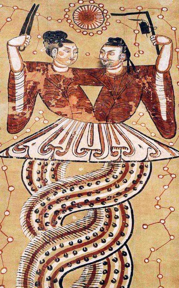 為什么伏羲女媧交尾圖是“人首蛇身”?
