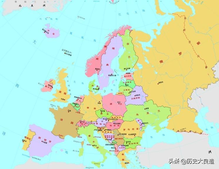 歐洲各國與我國的哪個省面積相當?